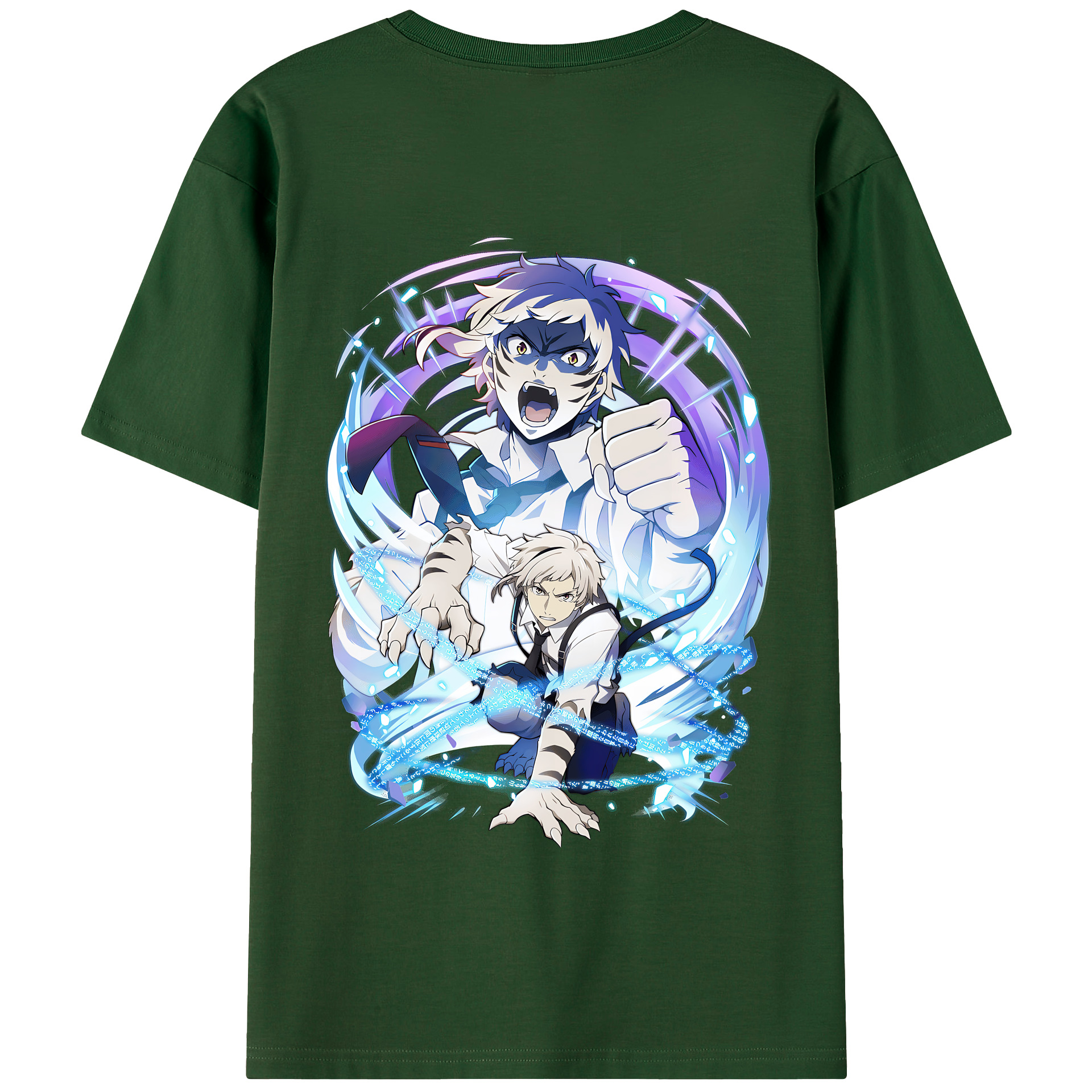 （画像用） 文豪ストレイドッグス Bungo Stray Dogs 綿100％半袖Tシャツ（背面プリント）